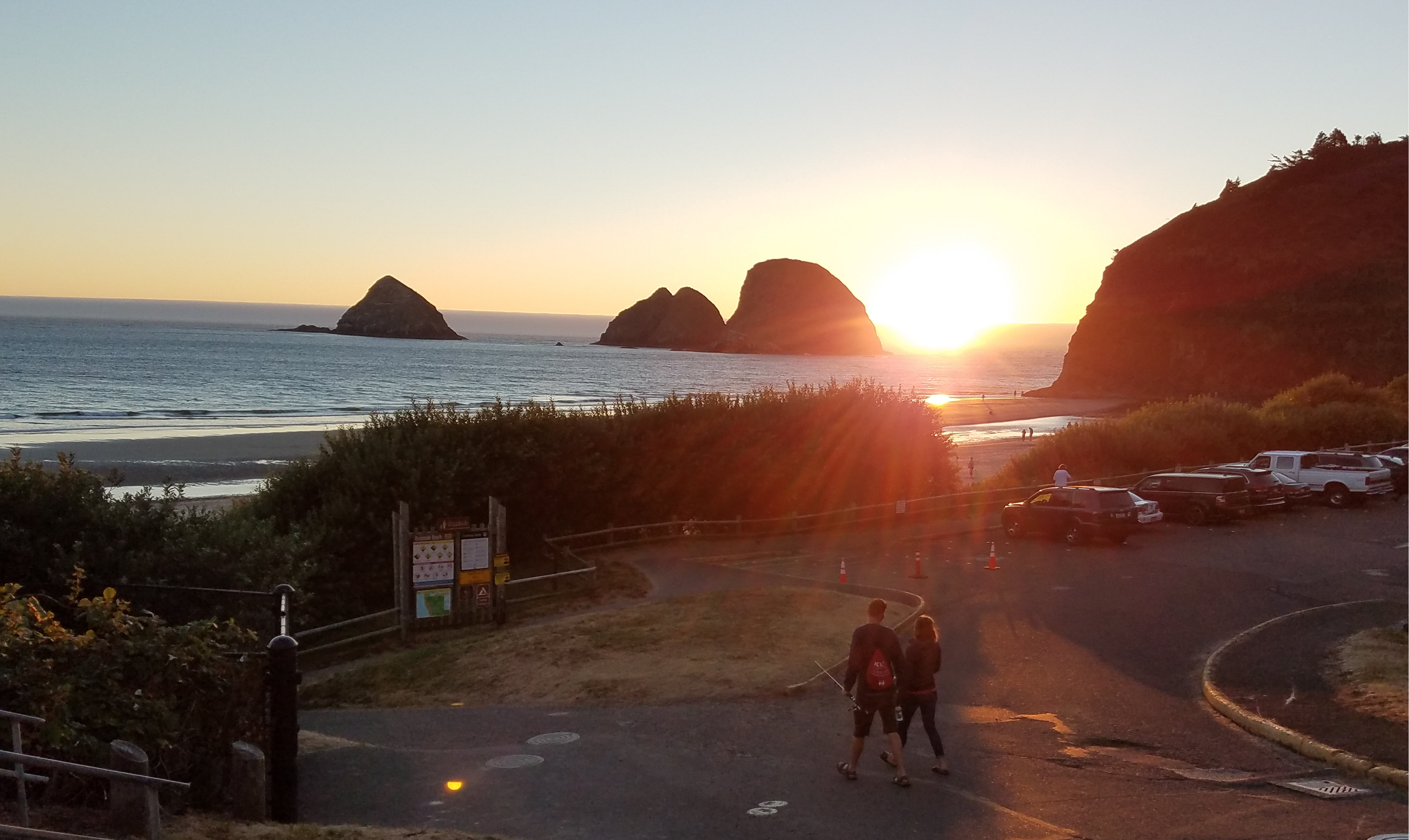 sunset at end of the world